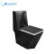 Floor mounted porcelain black color european toilet water closets 